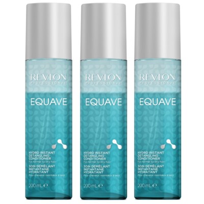 Revlon Equave Hydro Instant Detangling Conditioner 3x 200 ml (61,50 /1l)