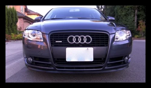 Divisor de labios de barbilla flexible de goma para Audi Coupe S3 S4 S5 S6 S7 S8 TT GT Quattro Technik Foto 4 de 4