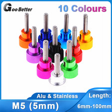 M5 Knurled Thumb Screws Tighten Hand Turn Grip Knob Bolts For Camera Tripod DIY