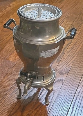 #ad #ad Landers Frary amp; Clark Silver Plate Coffee Percolator Vintage $34.99