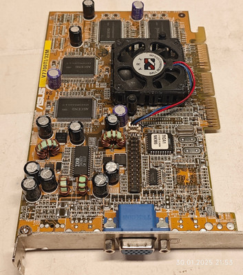 AGP 3D CARD ASUS V7700TI/PURE/32M NVIDIA GEFORCE2 Ti 32 MB DDR SGRAM