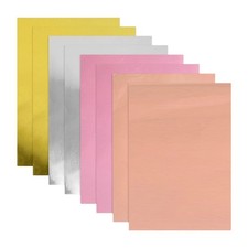 8x Metallic Cardstock Paper Sheets Crafting Supplies Multipurpose Construction