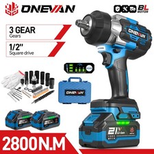 Cordless Impact Wrench 1/2" Impact Gun High Torque Power Impact Driver 2800Nm