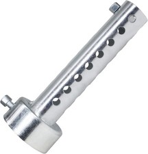 Exhaust Silencer Muffler Insert Baffle Silencer Universal -silver-48mm