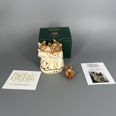 Harmony Kingdom Paws for Thought Cats Lives SIGNED Figurine 0801