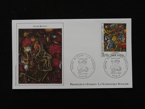 FDC France 1984 art painting Andre Masson