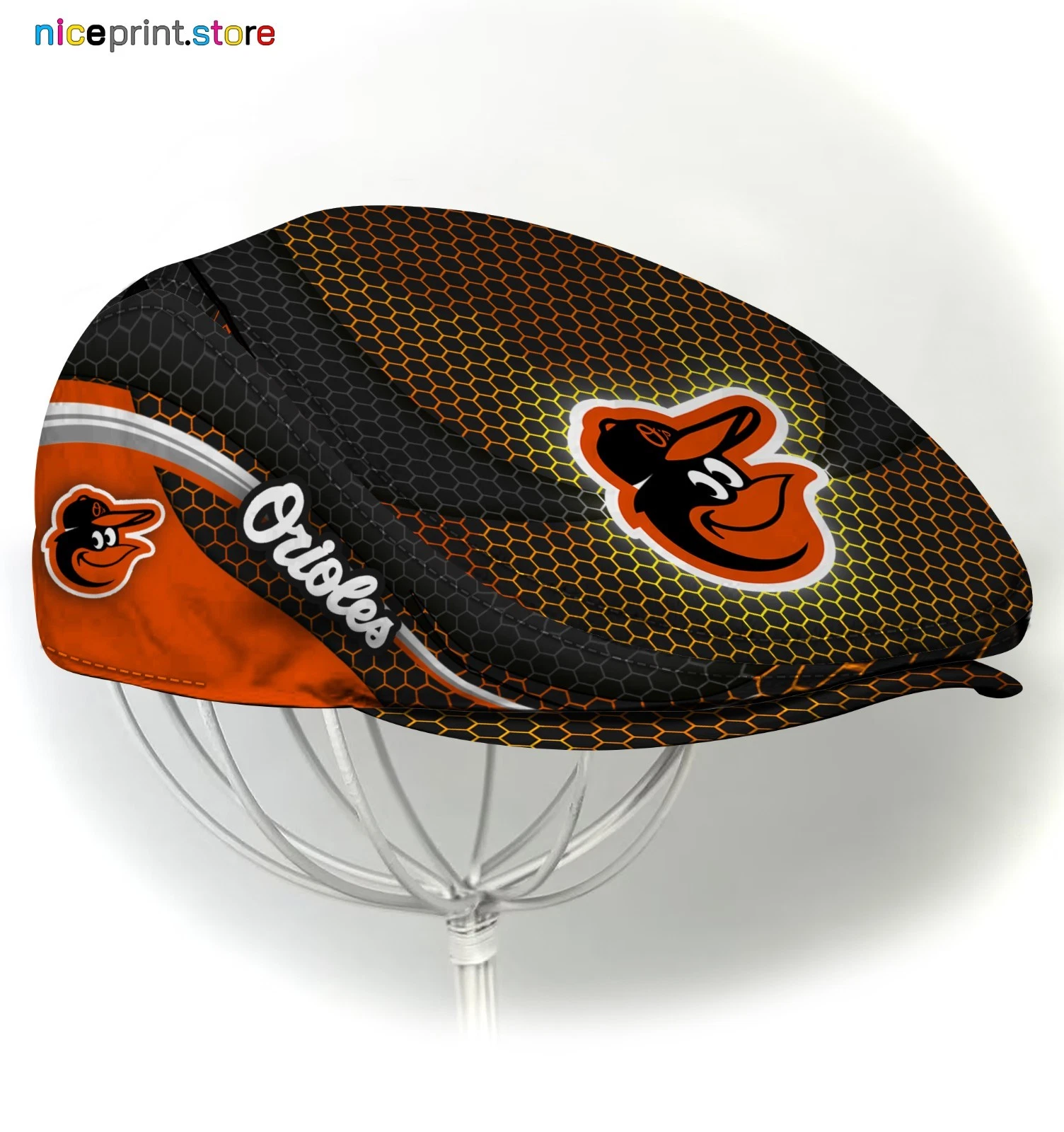Baltimore Team Orioles Jeff Cap Newsboy Cap NHL Golf Cap Flat Cap for men