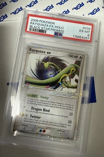 2006 Pokemon Black Star Promos Rayquaza EX Holo Promo PSA 6 #039