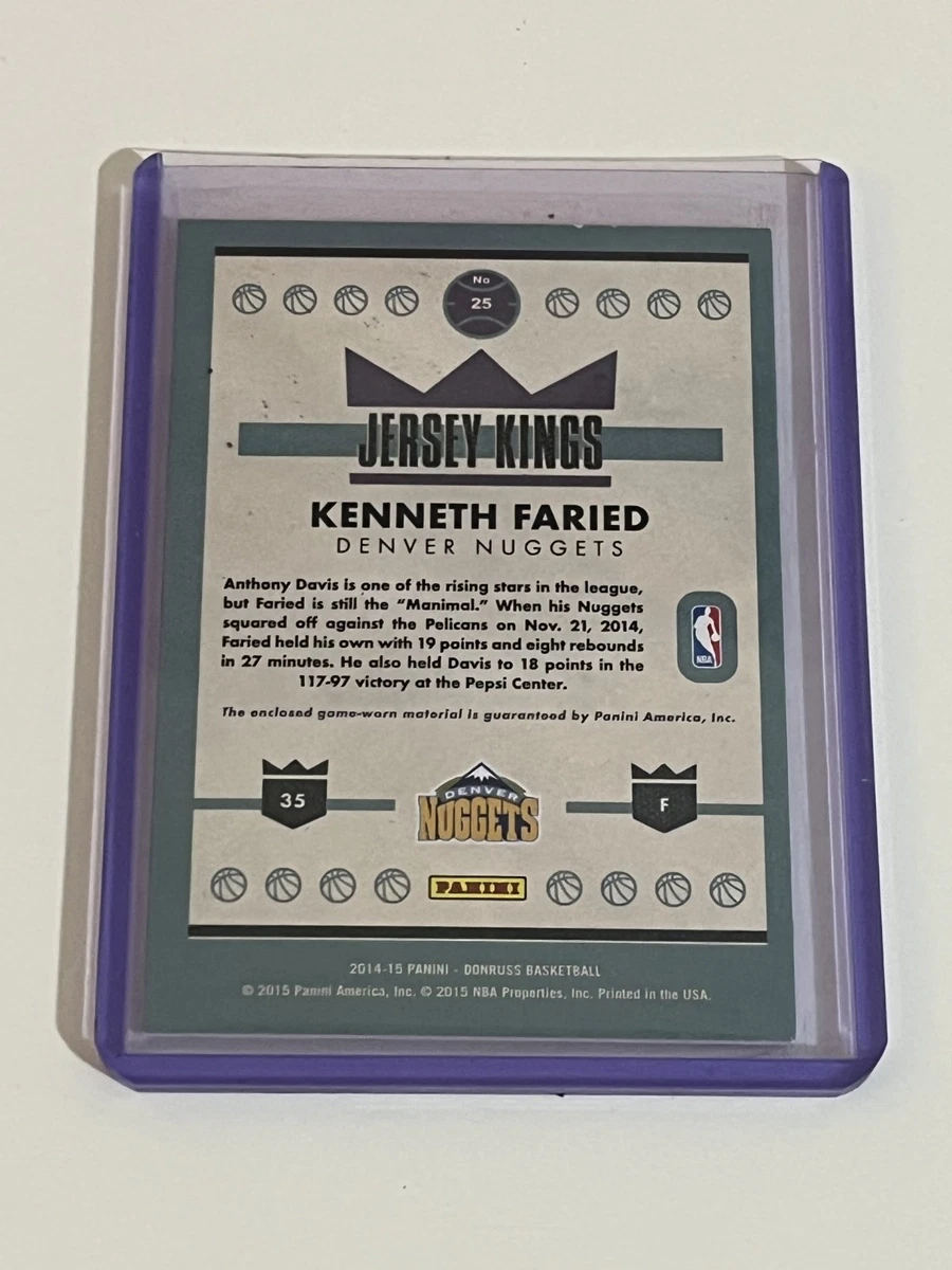 2014-2015 NBA Panini Donruss Kenneth Faried #25 Denver Nuggets