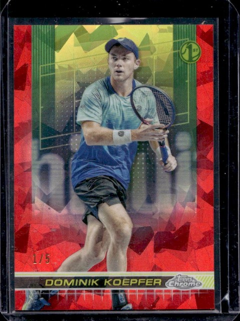 2024 Topps Chrome Sapphire Dominik Koepfer Red Refractor Rookie RC #1/5