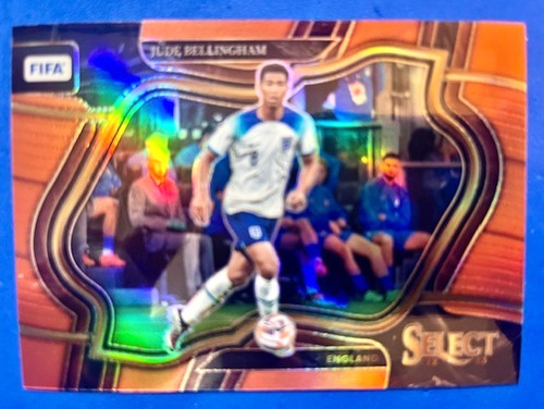 Jude Bellingham 2022-23 Panini Select FIFA Soccer Orange Prizm /60 Field Level