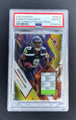 /35 KENNETH WALKER III 🔥PSA 10🔥 2022 Phoenix FIRE FABRICS /35 (RC) *READ*