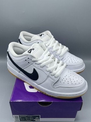 Nike SB Dunk Low Pro White Gum Black Swoosh EU 42,5 US 9 Weiß Schwarz Neu OVP