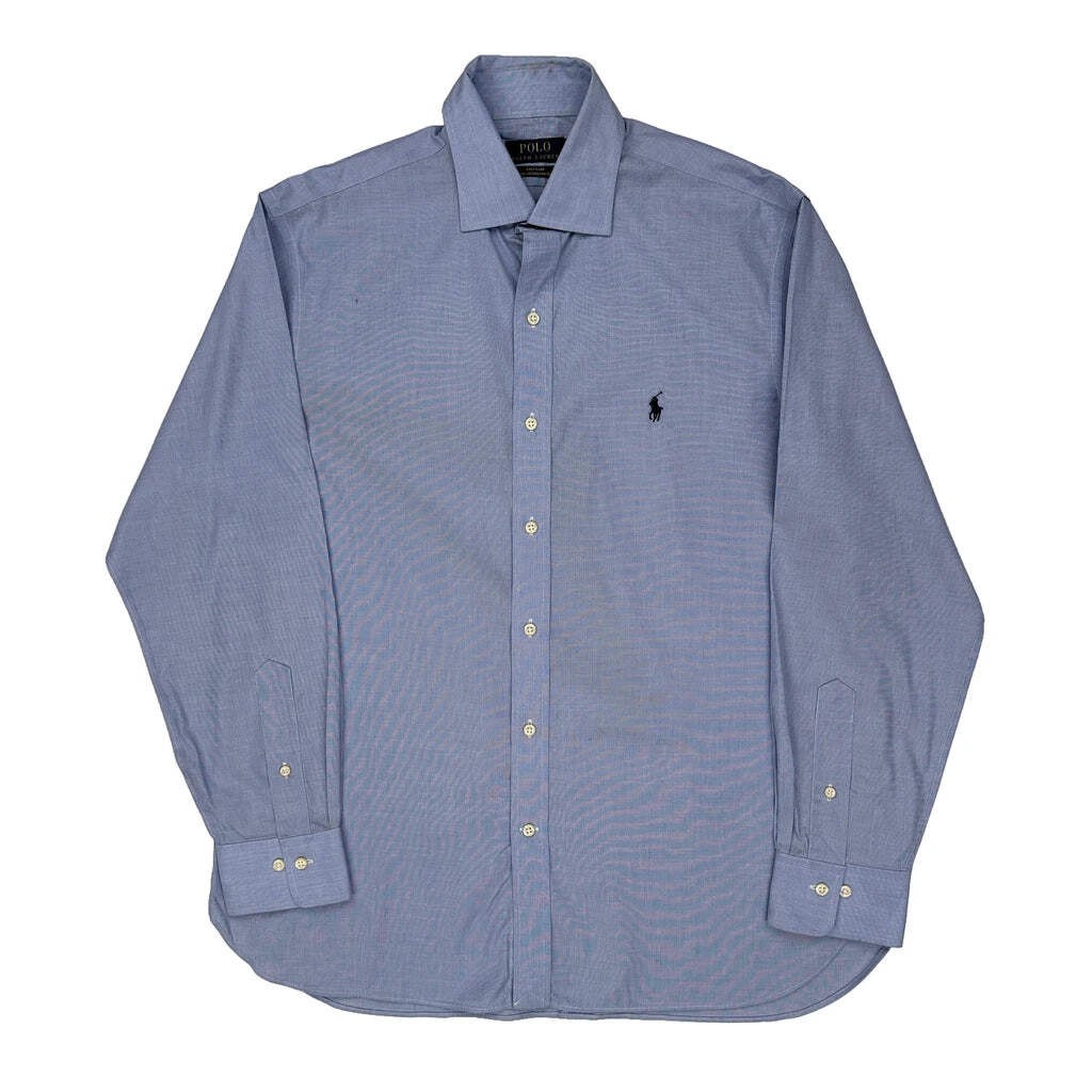 Polo By Ralph Lauren Shirt - Large Blue Cotton