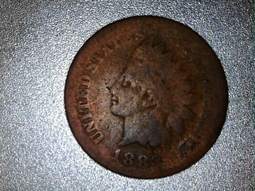 1883 Indian Head Cent- Scarce Better Date, Good Condition