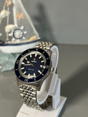 Rado Captain Cook Blue Dial Automatic Men's  Stainless Steel Swiss Watch