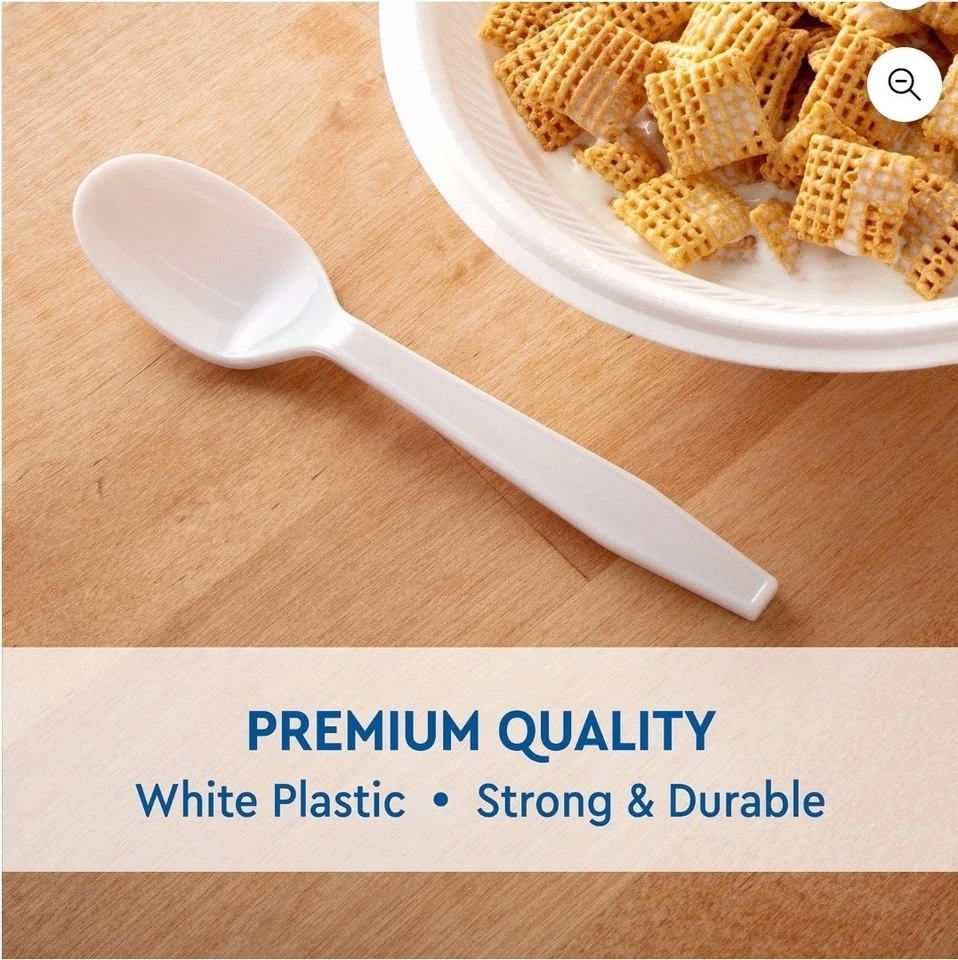 Member's Mark Heavyweight White Plastic Spoons, 600 ct. - Image 3 of 4