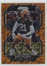 2021 Panini Prizm Rookie Orange Disco Prizm Eric Stokes #433 Rookie RC