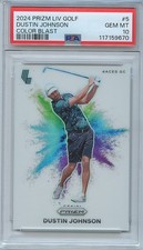 Dustin Johnson 2024 Prizm Color Blast SSP CASE HIT Golf #5 PSA 10