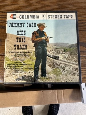 Johnny Cash Ride This Train Columbia Reel-to-Reel 4-Track Stereo Tape CQ 350