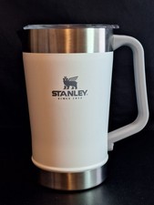 Stanley Stay Chil Vacuum Insulated Stainless Pitcher ULINE 64 Oz White w/Lid