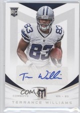 2013 Panini Momentum Rookie Signatures Platinum 14/25 Terrance Williams Auto 0c3