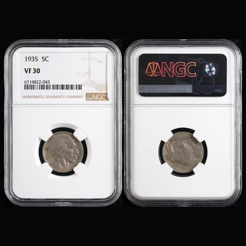1935 United States 5C Buffalo NGC VF 30