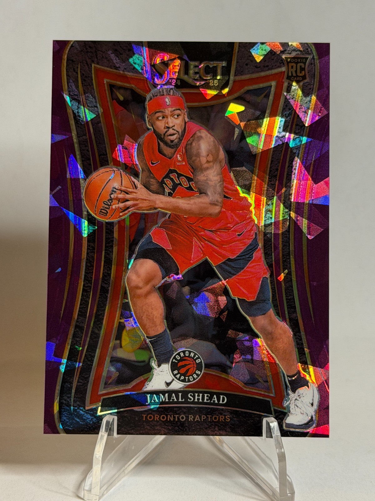 2024-25 Select Jamal Shead Mezzanine Purple Cracked Ice /99 #398 - Raptors