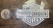 Harley Davidson Weather Resistant Vinyl Die Cut Sticker Decal White