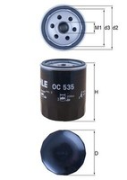 Knecht ÖLfilter OC 535 Anschraubfilter FüR Ford BA7 MAX WA6 Mondeo Focus Galaxy