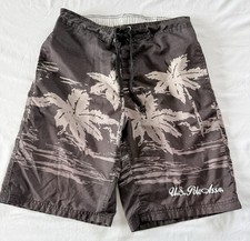 US Polo Assn. Brown Swim Trunks For Men Size Large Mesh Lining Great Condition