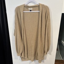 Universal Thread Women's Open-Front Cardigan in Tan Size Small
