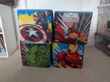 Set of 4 Marvel Avengers Storage Cube/Box - Size 28x28x28cm
