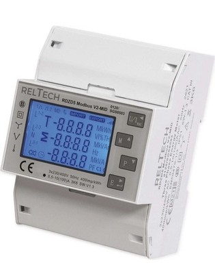 Reltech RDZD5 Modbus V2 MID geeicht Drehstromzähler digital 100A DIN Schiene