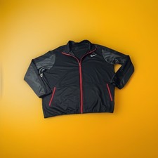 Nike Rivalry Jacket Red Grey Black 682979-061 Sz- 2XL Full Zip Lightweight Long