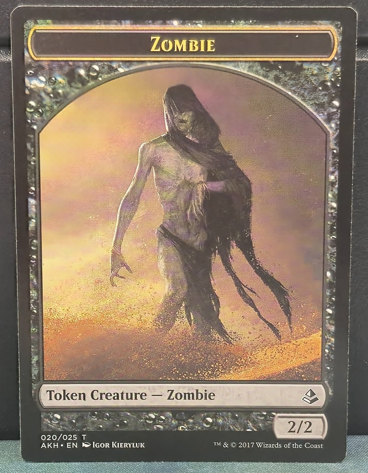Zombie Token 020/025 Amonkhet Card Game Near Mint Creature MTG TCG 2/2 Magic