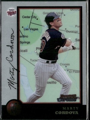 Marty Cordova 1998 Bowman Chrome #36 International Minnesota Twins