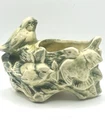 Vintage McCoy Finches In A Bird Nest Planter 1950's