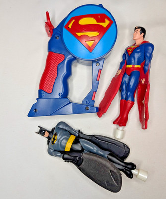 DC Comics Superman & Batman Flying Heroes Figures 2013 Grip It Rip It