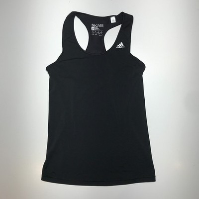 Adidas Womens Vest Tank Top Tech Fit Workout Fitted Climacool Keyhole Back Sz M