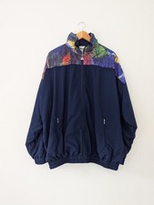 Giacca tuta Luippold blu conchiglia/pista taglia grande bomber vintage casual