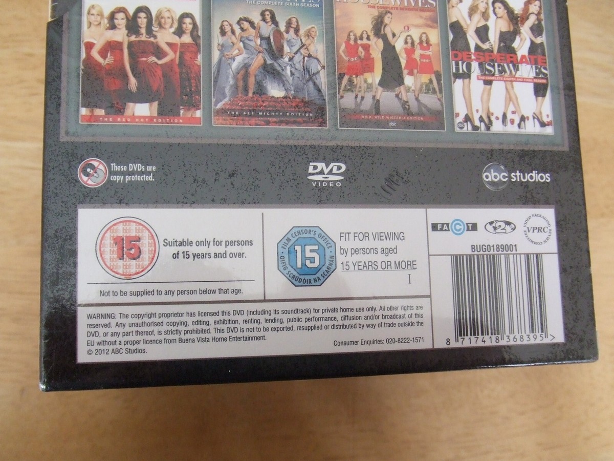 New Sealed - Desperate Housewives Seasons 1 to 8 Complete DVD Box