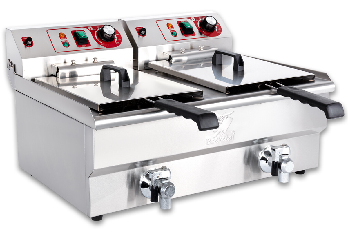 Beeketal Profi Gastronomie Gastro Fettbackgerät Friteuse Fritteuse Fritöse 400 V