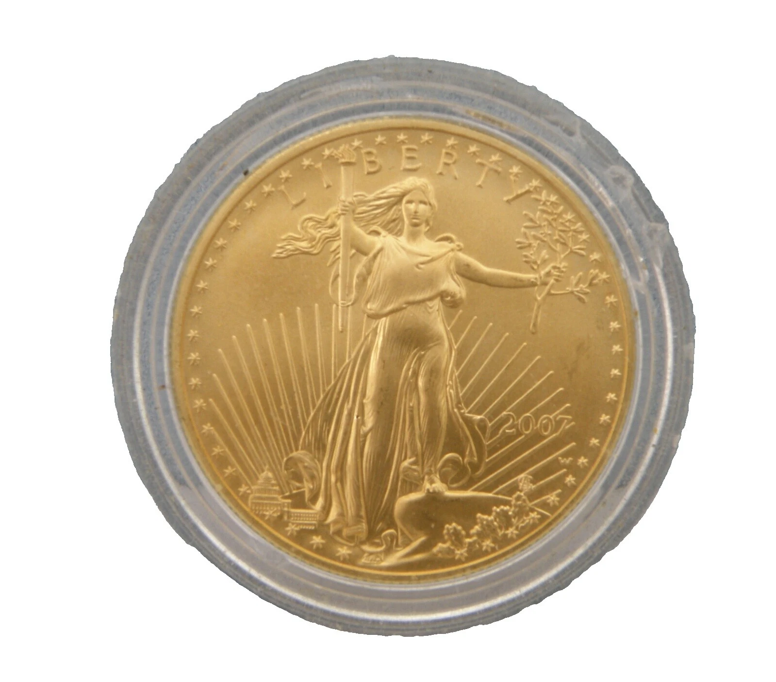 2007 monedas de lingotes de oro sin graduar