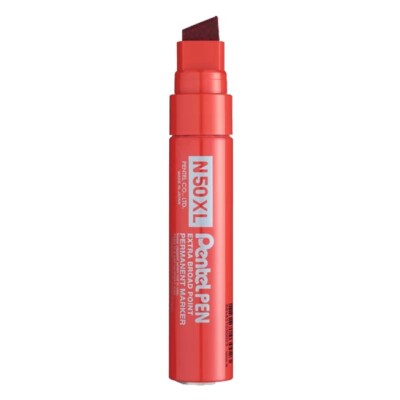 Pentel N50-XL Farbmarker 17 mm Meißelspitze - Permanent pigmentierte Tinte Farbstifte