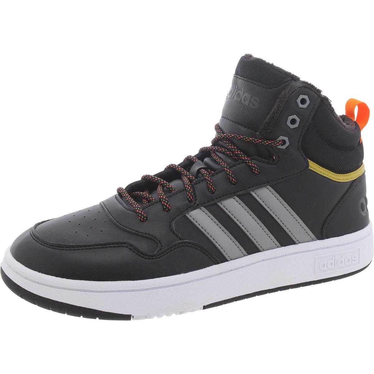 Баскетбольные кроссовки Adidas Mens Hoops 3.0 WTR черные для фитнеса 11 Medium (D) BHFO 2231