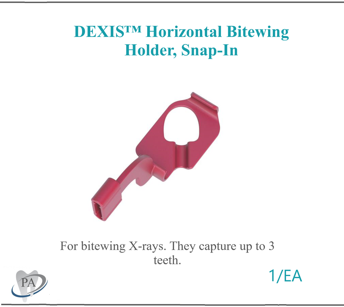 Dental X-Ray DEXIS Titanium & Platinum Sensor Holder Horizontal