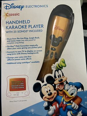 NEW Disney Handheld Karaoke Player Plug n Play DKS7000-C 25 Songs Included NIB