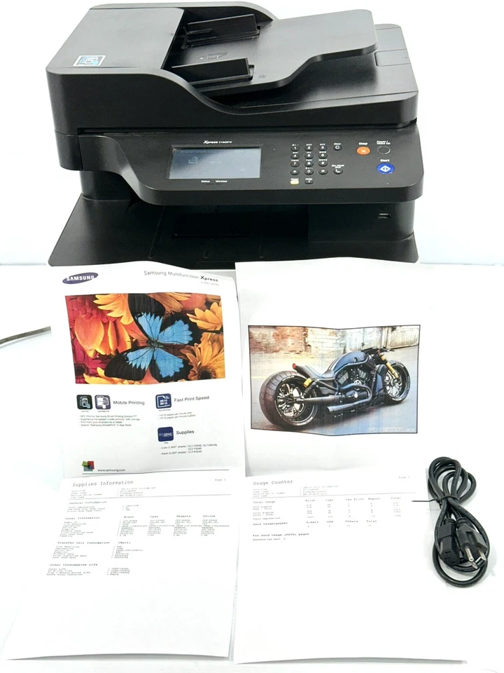 Samsung SL-C1860FW Xpress Multifunction Laser Printer Pg Ct: 6310, Needs Toner - Image 4 of 4