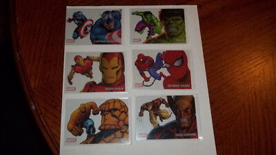 Marvel 70th Anniversary Clearly Heroic Trading Card Set PC1-PC6 Rittenhouse